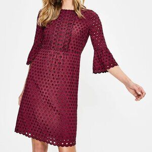 BODEN Scallop Broderie Dress US 12R